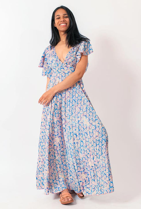 Y Why? Florales Maxikleid Aurelia